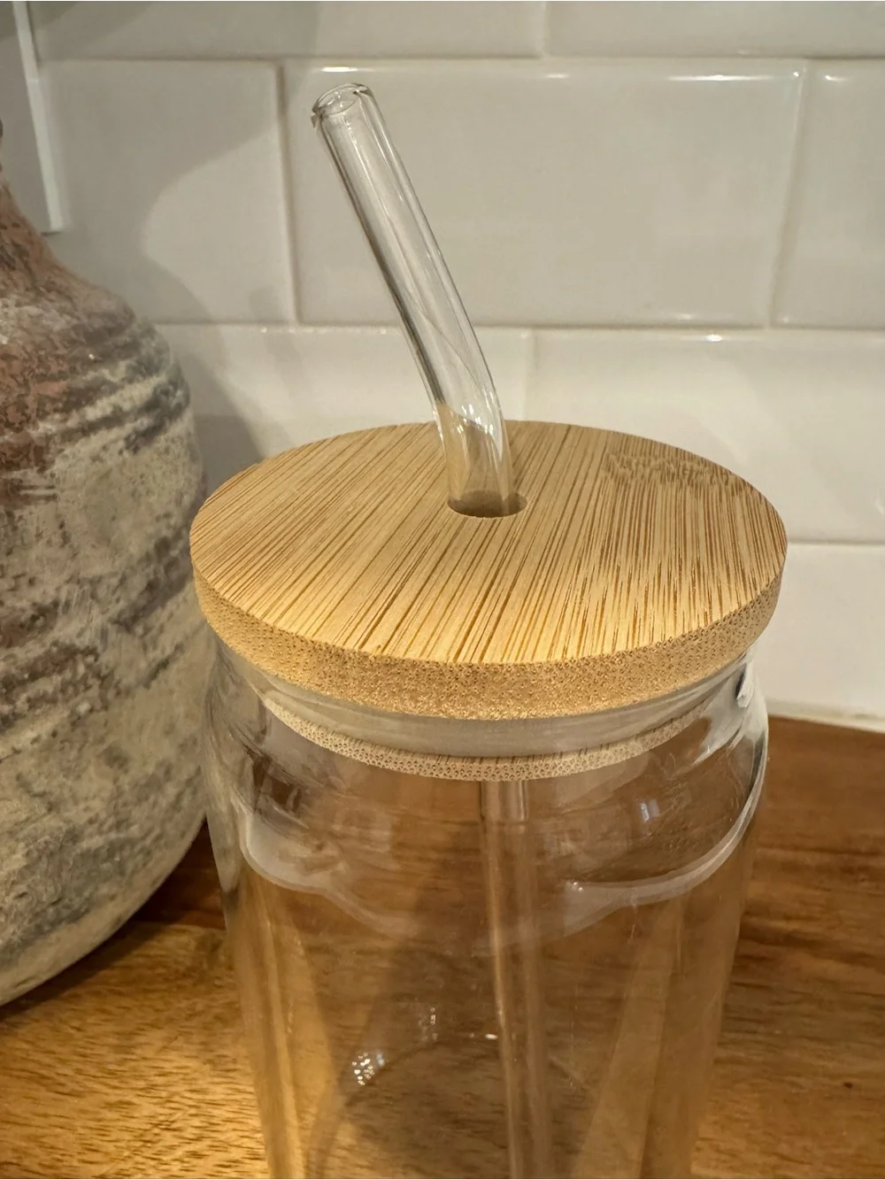 Glass Bamboo Tumbler